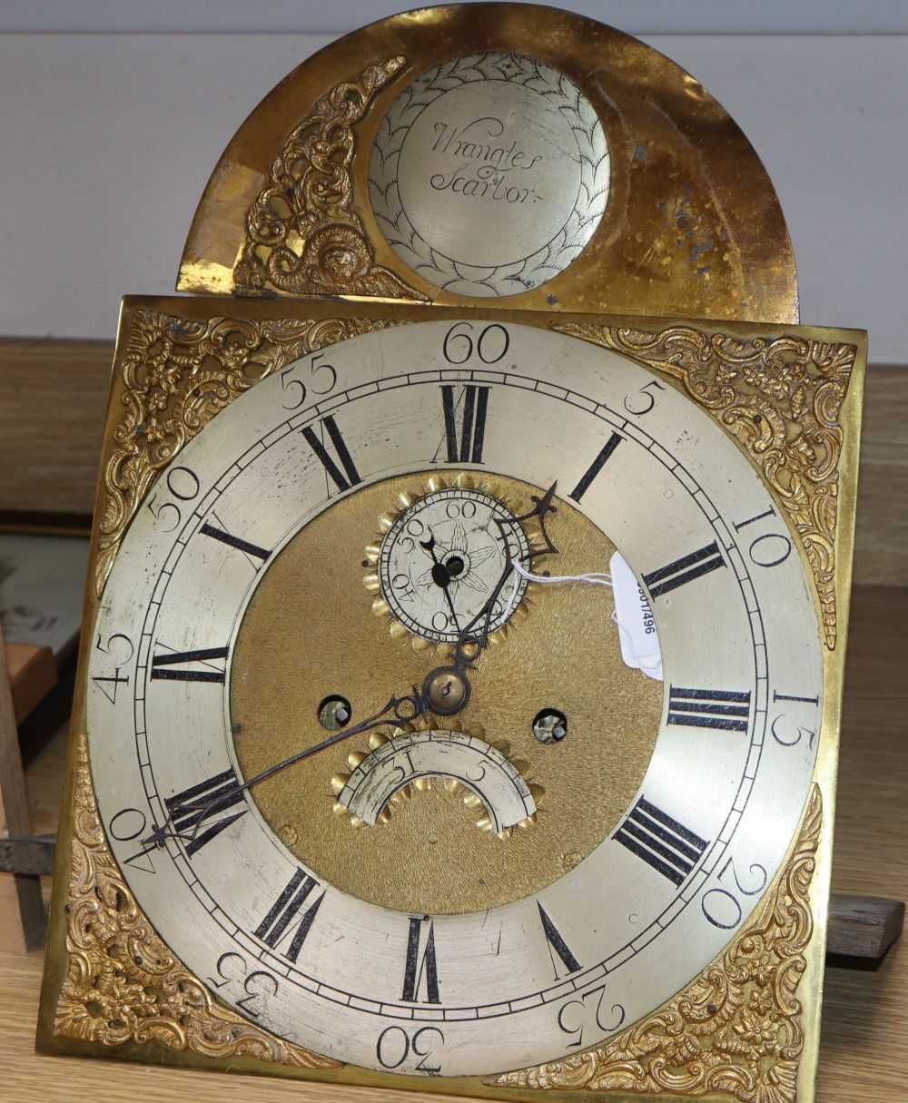 Wrangles of Scarborough. A longcase clock movement