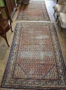A pair of Saraban rugs, 190 x 130cmCONDITION: Both severely worn