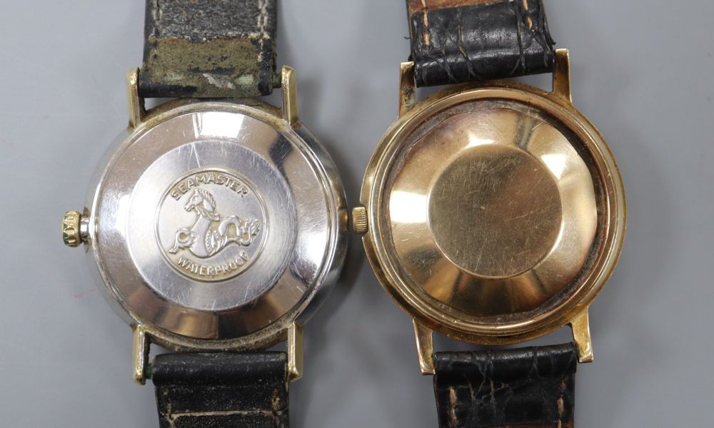 A gentleman's steel and gold plated Omega Seamaster De Ville Automatic wrist watch and a 9ct gold - Image 2 of 2