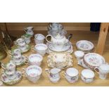 Sundry ceramics including a Paragon fourteen piece coffee set and a Grafton floral teaset