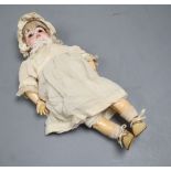 A Kestner 161 doll, original body, 13in.