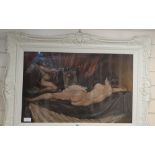 After Rex Whistler, pastel, 'Rockaby Venus', 49 x 79cm