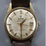 A gentleman's 1960's steel and gold plated Omega Constellation Automatic Chronometer wrist watch,