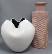 Two Kelly Hoppen pottery vases, tallest 47cm