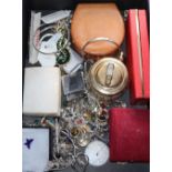 A quantity of assorted jewellery including, costume, 925 rings, silver ring and other white metal