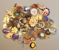 A quantity of vintage badges