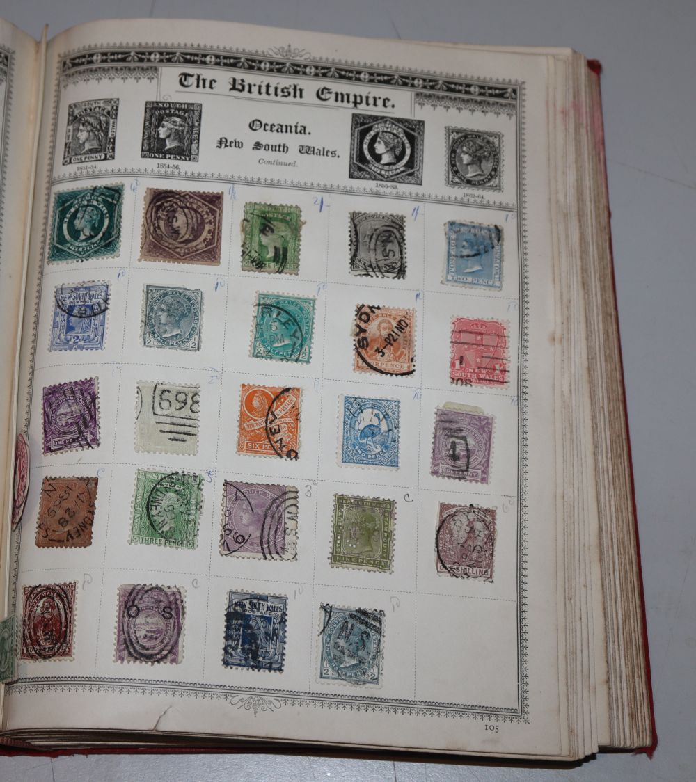 The Empire Postage Stamp Album and a quantity of First Day Covers