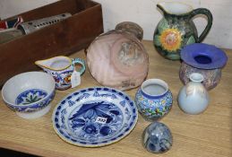 Eleven pieces of mixed Studio / Art pottery