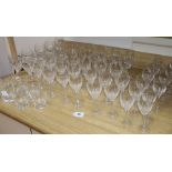 An Edinburgh International part suite of table cut glassware (approximately 55 pieces)
