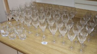 An Edinburgh International part suite of table cut glassware (approximately 55 pieces)