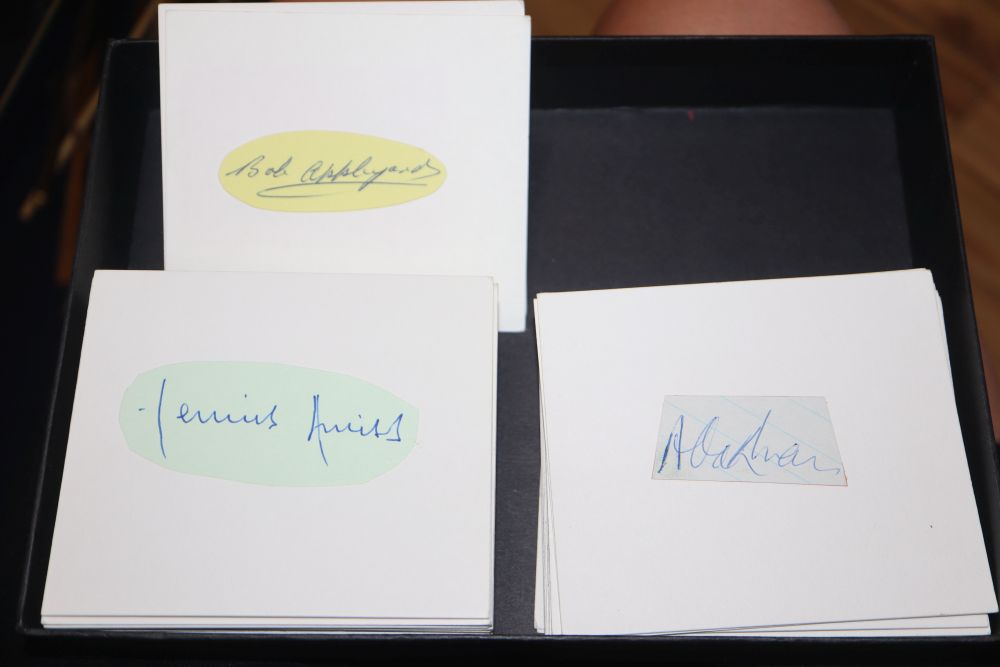 Cricket interest: 90 England test cricketers autographs - Image 3 of 4