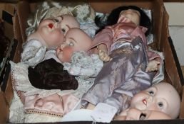 A quantity of modern dolls