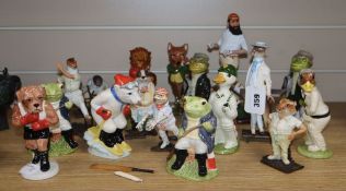 A collection of Beswick Sporting characters figures and other figures, tallest 21cm