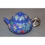 A Chinese enamel painted miniature teapot
