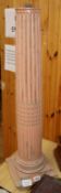 A French carved column, c.1840, height 74cm