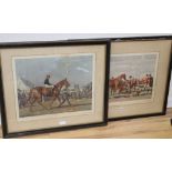 Alfred Mannings, a pair of prints, blind stamped and signed in pencil lower right