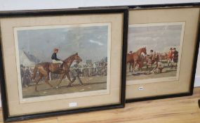 Alfred Mannings, a pair of prints, blind stamped and signed in pencil lower right