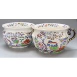 Two Masons chamberpots, c.1840