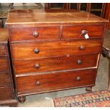 An early Victorian mahogany chest, W.106cm, D.50cm, H.104cm