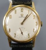 A gentleman's 1960's steel and gold plated Omega manual wind wrist watch.CONDITION: Case 34mm. Crown