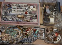 A quantity of assorted jewellery including costume, silver etc.