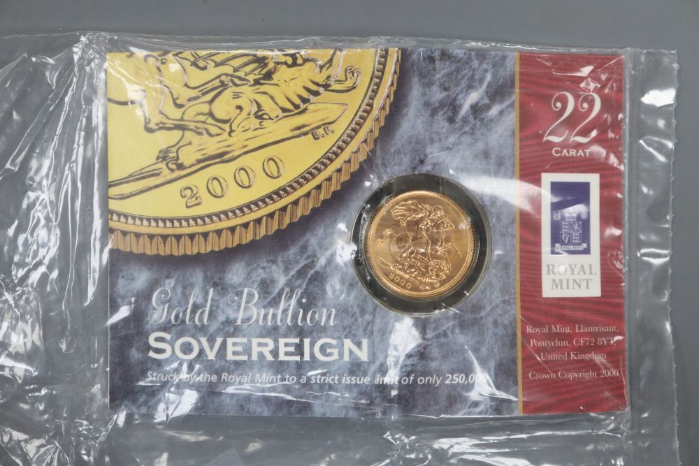 A 2000 gold sovereign, in Royal Mint packet. - Image 2 of 2