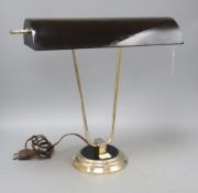 An Eileen Gray style 1960's table lamp, height 42cm width 38cm