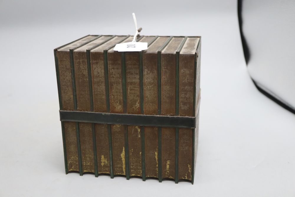 A biscuit tin in the form of eight leather bound 'Old Curiosity Shop' books, (Huntley and Palmer), - Image 4 of 5