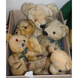 Five vintage bears including two Chad valley