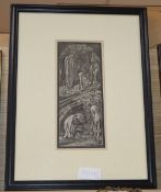 Edward Coley Burne-Jones, photogravure, The Nativity St Philip's, 25 x 10.5cm