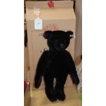 A Steiff UK black bear 1500 pieces, boxed with certificate