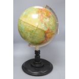 A Philips 12inch stereo relief globe by George Philip & Son