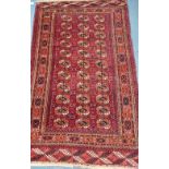 A red ground Bokhara rug, 184 x 118cm