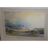 Dennis John Hanceri (1928-2011), four watercolours, Coastal scenes, largest 36 x 54cm, unframed