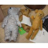 Two vintage bears and one Teddy Bears of Witney bear