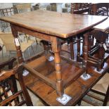 A 17th / 18th century oak side table, W.86cm, D.49cm, H.60cm