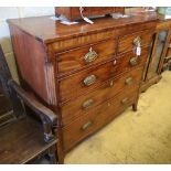 A George IV mahogany chest, W.118cm, D.50cm, H.115cm