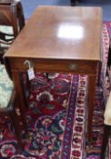 A George III satinwood banded mahogany Pembroke table, W76cm, D.51cm, H.72cm
