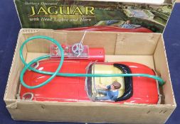 A battery operated remote control Jaguar, boxed
