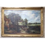 Agnes Tucker after John Constable, 'The Haywain', signed, inscribed and dated 1905 oil on canvas,