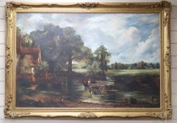 Agnes Tucker after John Constable, 'The Haywain', signed, inscribed and dated 1905 oil on canvas,