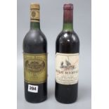 Two bottles of wine: St. Juliens and Pauillac