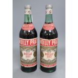 Two 1960's bottles of Noilly Prat Doux