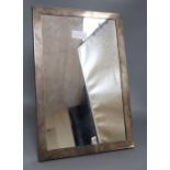 A George V large silver mounted rectangular easel mirror, John Collard Vickery, London, 1924, 46.