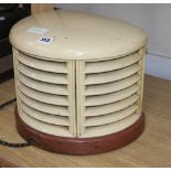 An Art Deco bakelite heater