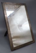 A George V large silver mounted rectangular photograph frame, John Collard Vickery, London, 1924,