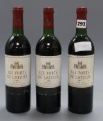 Three bottles of Les Forts de Latour Pauillac 1981