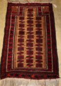 A Belouch prayer rug, 125 x 75cm