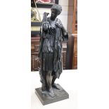 A French 19th century bronze figure of Diane de Gabies, the base signed 'Gautier Editeur', height