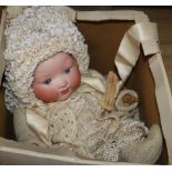 A bisque headed Armand Marseille doll